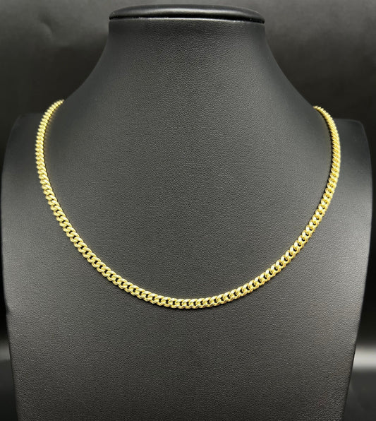 10K Real Gold Miami Cuban Link Chain Necklace and Bracelet, 10K 4.5mm Miami Cuban Chain, Man Gold Chain, Ladies Gold Chain, Miami Cuban