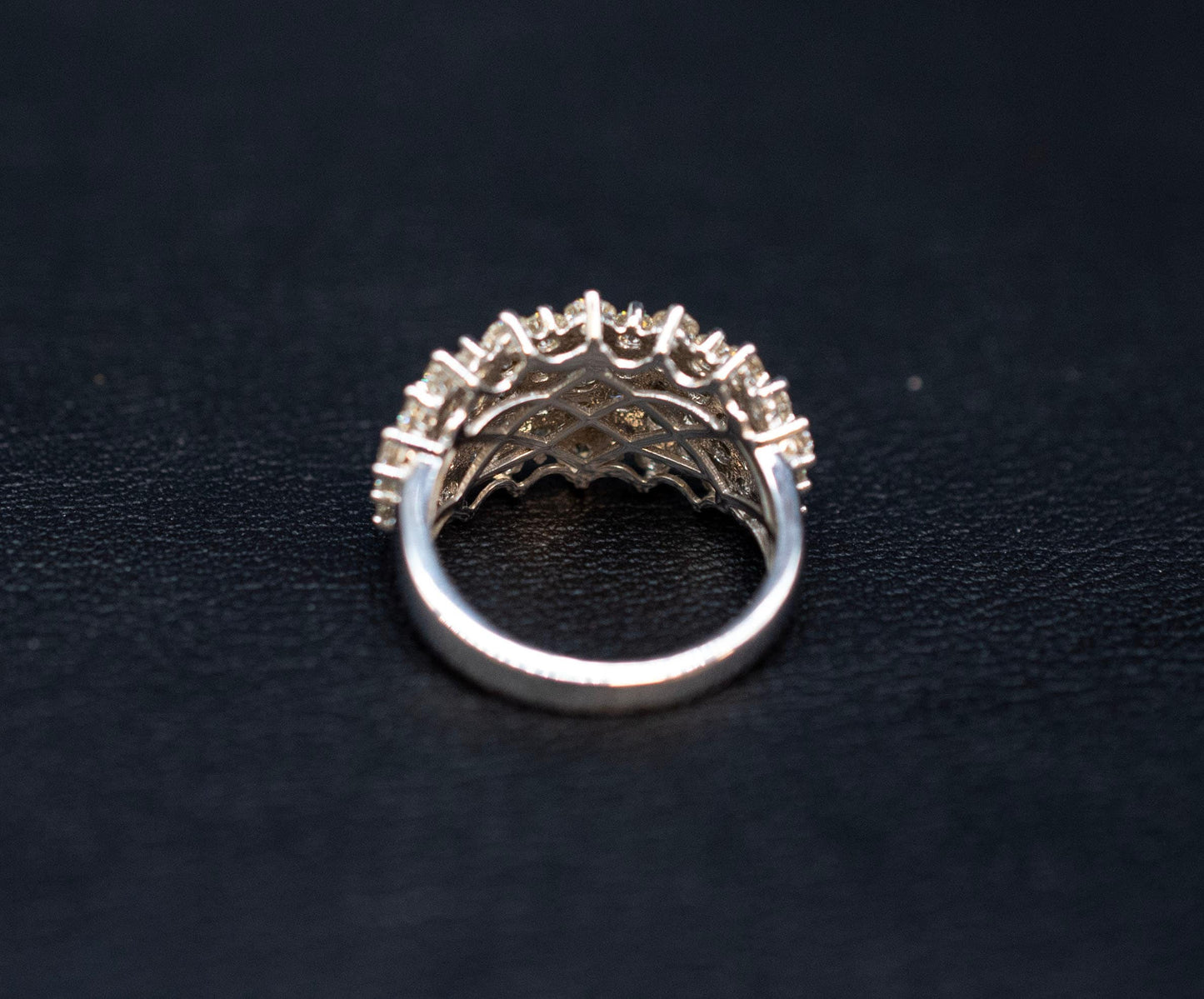 10k Solid White Gold Real Natural Diamond Ring , 10k Solid Gold 3 Carat Real Diamond Women Ring, 3 CT Real Diamond Woman Ring