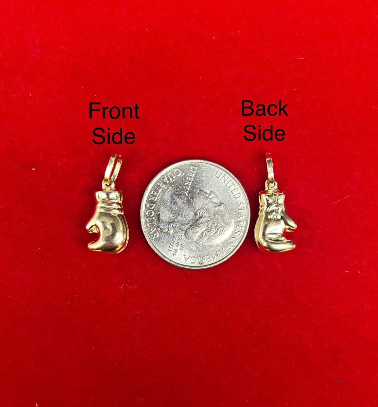 14k Real Gold Boxing Glove Pendant Necklace, with 14k Solid Gold 1mm Cable  Chain, Boxing Glove Pendant, Real Gold Boxing Glove Pendant