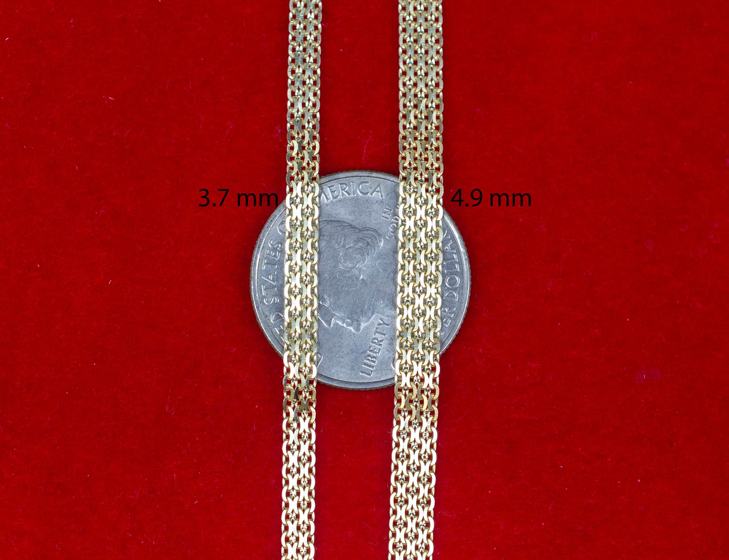 10K Real Solid Gold Bismarck Chain Bracelet, 10k Solid Gold Bismark Bracelet, 10k Gold Bismark Bracelet, 10k Gold Bracelet and Anklet