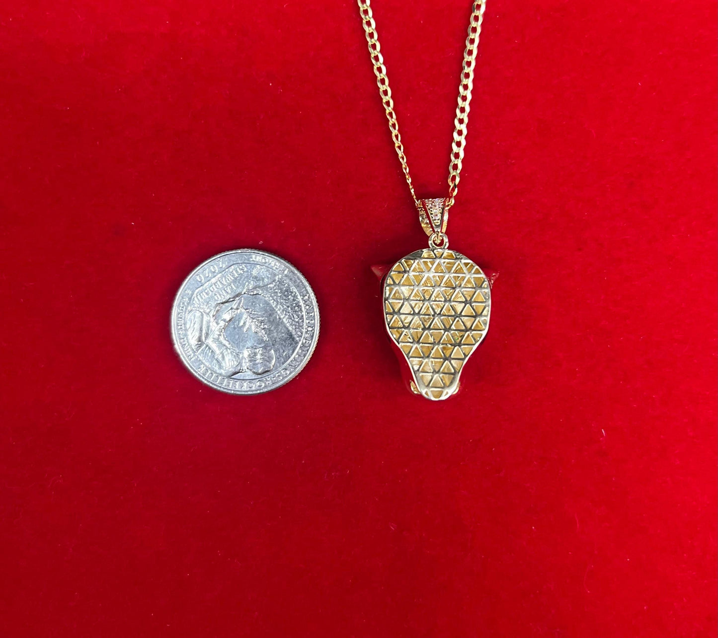 14k Real Gold Panther Pendant Necklace, with 14k 2mm Solid cuban curb Chain Necklace , Gift, 14k Gold Charm, Panther charm, Real 14k gold