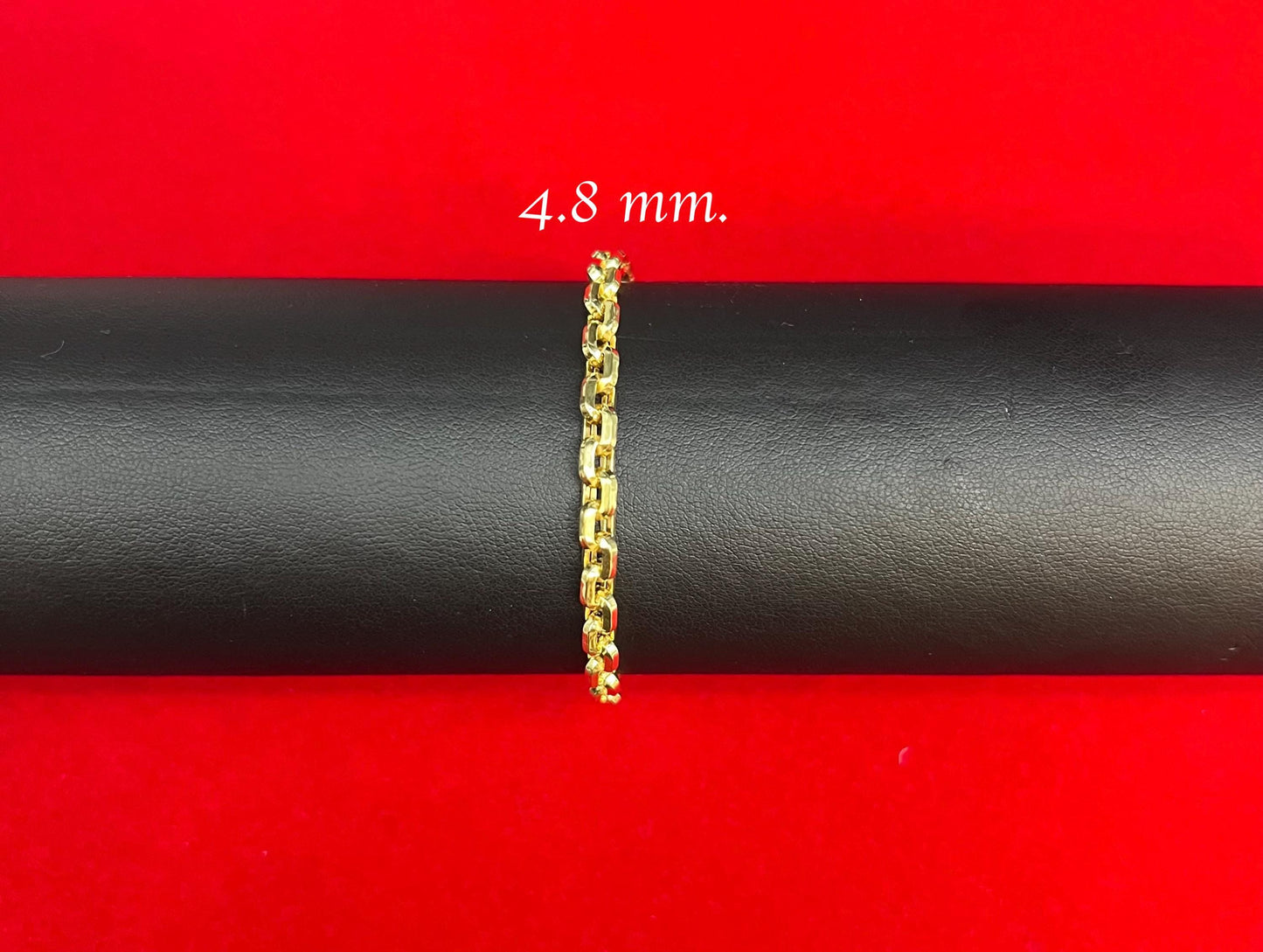 10K Gold Box Chain Bracelet, 10K Gold Bracelet,Women and Men, 10k Gold chain,Real Gold 10k Round Box chain Bracelet, 10k Rolo Chain Bracelet