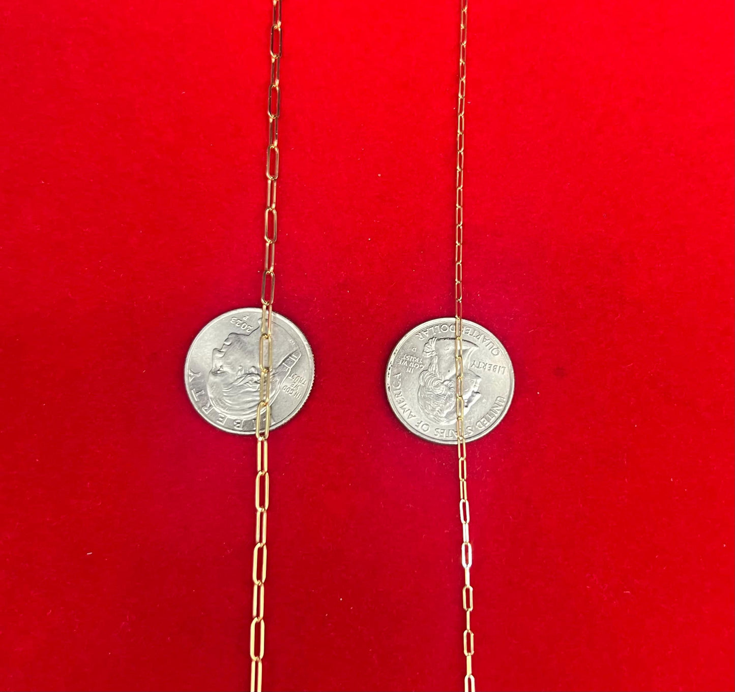 18k SOLID Gold Italian Style Paperclip Chain and Bracelet, 18k Gold Women Necklace, 18k Italian Style Paperclip,  18k Yellow Gold Paperclips