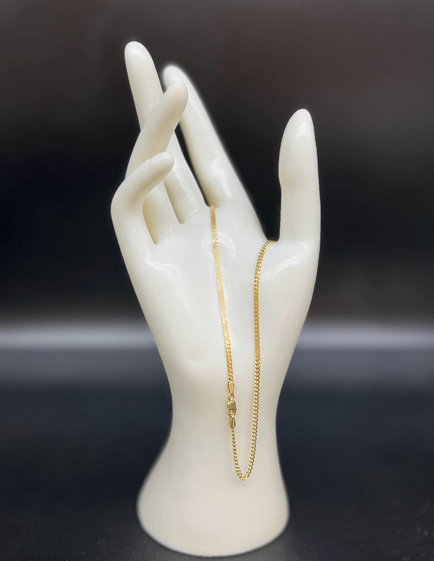 18k Real SOLID Gold Miami Cuban Link Chain Necklace 2.2mm, Real 18K Yellow Gold,Man Gold Chain,Ladies Gold Chain, Heavy 18k Gold Chain