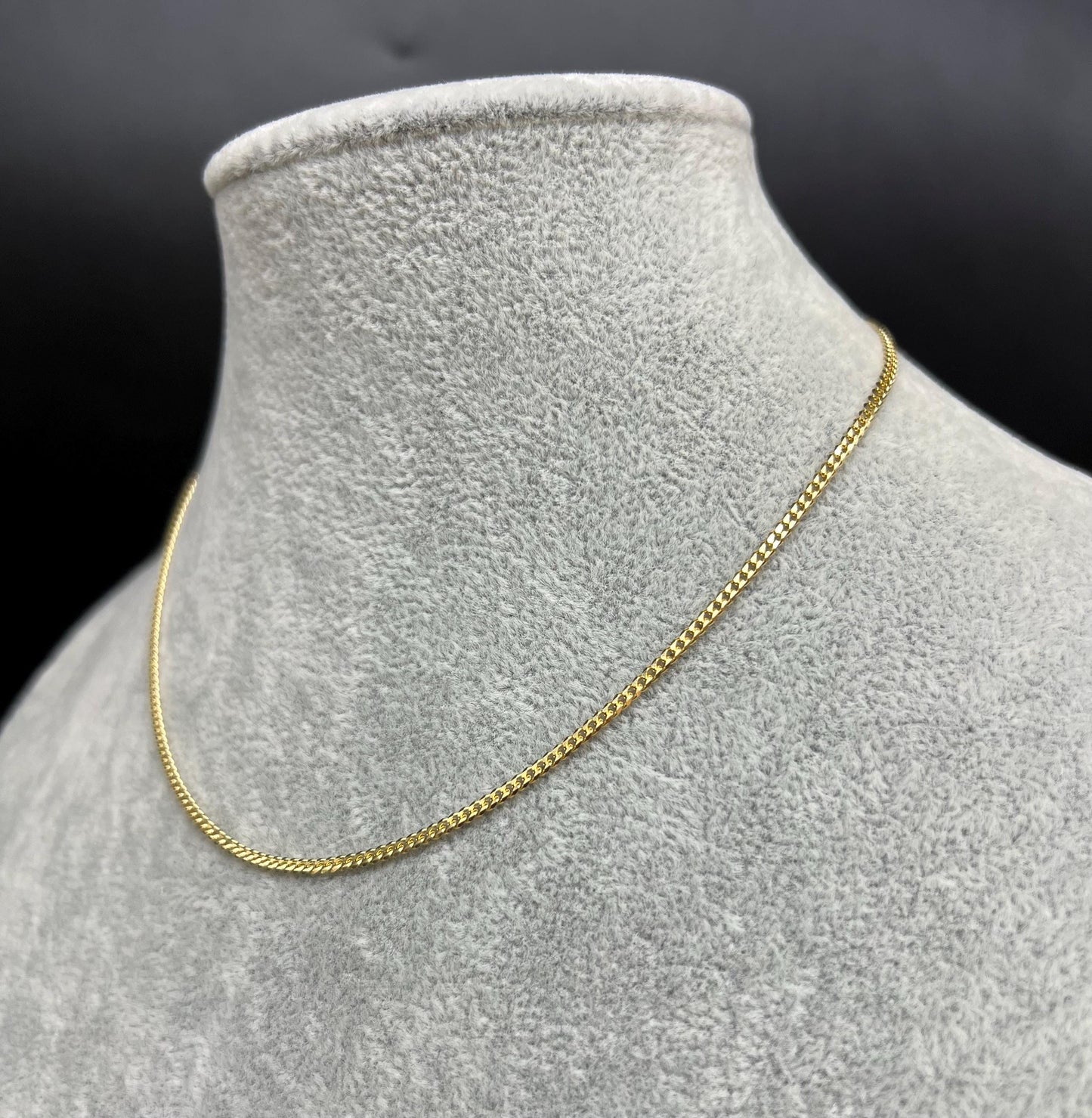 18k Real SOLID Gold Miami Cuban Link Chain Necklace 2.2mm, Real 18K Yellow Gold,Man Gold Chain,Ladies Gold Chain, Heavy 18k Gold Chain