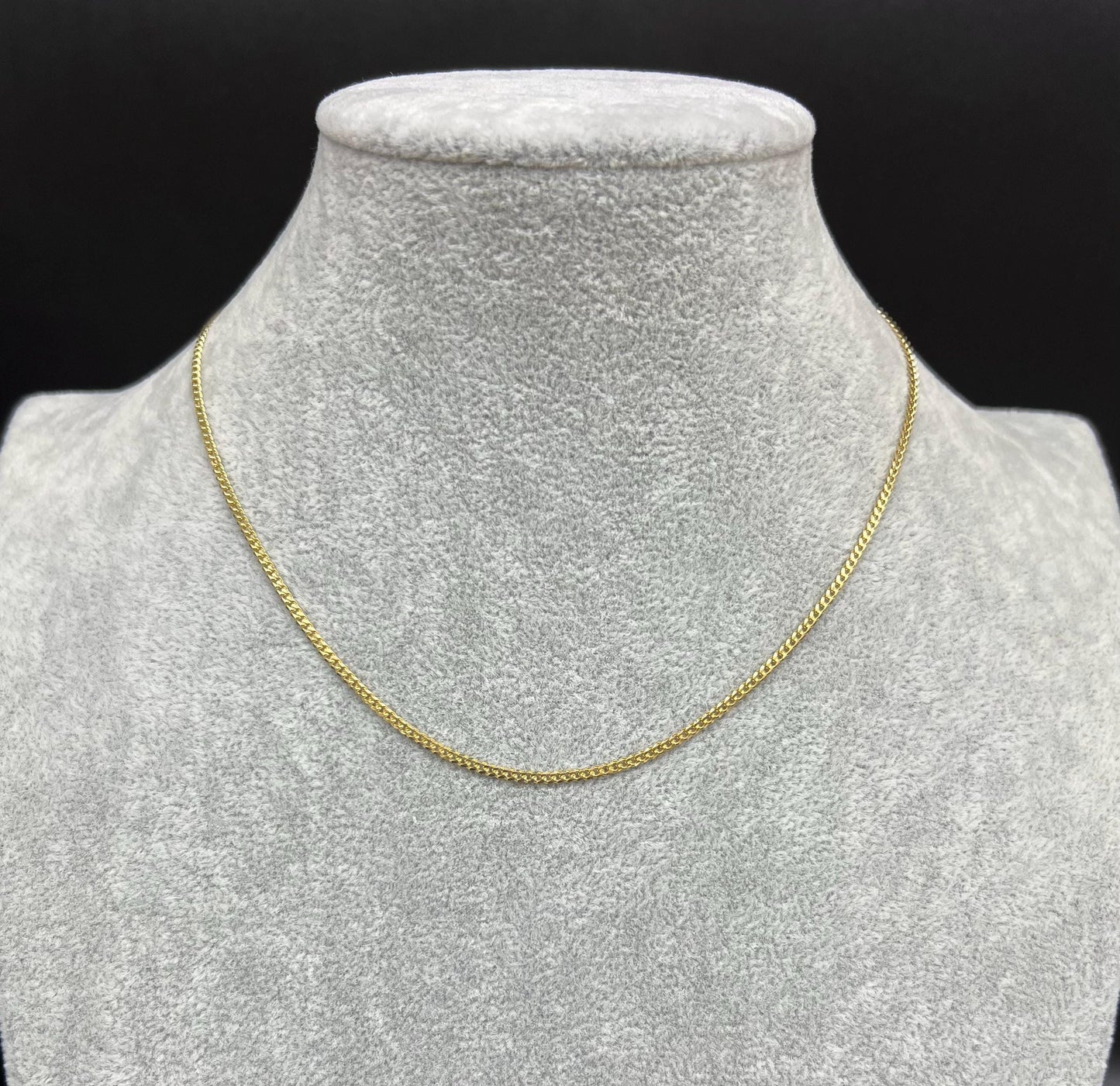 18k Real SOLID Gold Miami Cuban Link Chain Necklace 2.2mm, Real 18K Yellow Gold,Man Gold Chain,Ladies Gold Chain, Heavy 18k Gold Chain