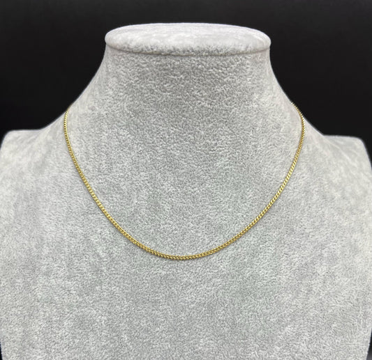 18k Real SOLID Gold Miami Cuban Link Chain Necklace 2.2mm, Real 18K Yellow Gold,Man Gold Chain,Ladies Gold Chain, Heavy 18k Gold Chain