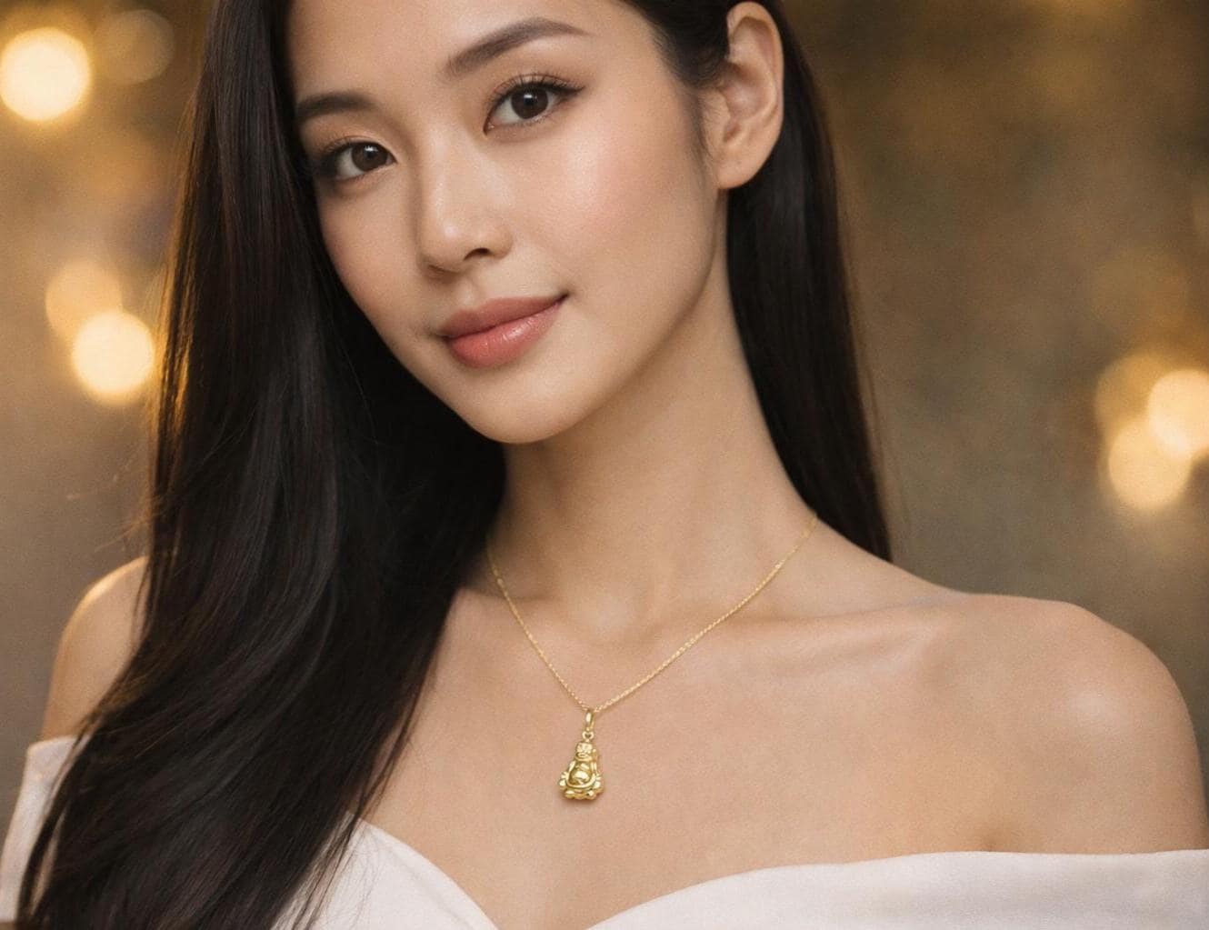 14k Real Gold Buddha Pendant Necklace, with 14k Solid Gold 1mm Cable  Chain, Gold Buddha Charm, Buddha Pendant, Real Gold buddha Pendant
