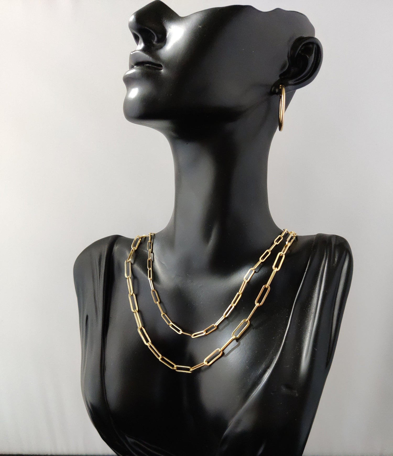 L. Klein Prisma 18k Gold Paperclip Chain Necklace with Rose Quartz -  Bergdorf Goodman